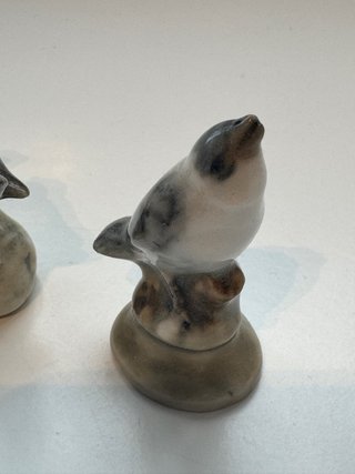 Figuritas de porcelana vintage pájaros