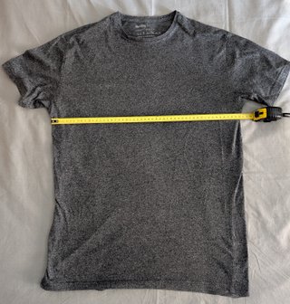 Camiseta Bershka gris jaspeado