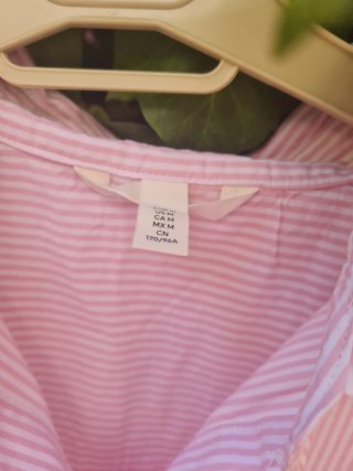 Pijama mujer rayas rosa y blanco