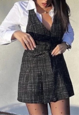 Vestido Zara tweed 3 piezas