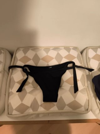 Bikini negro con lazos