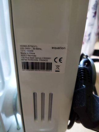Radiador eléctrico blanco