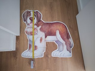 Puzzle perro grande con barril