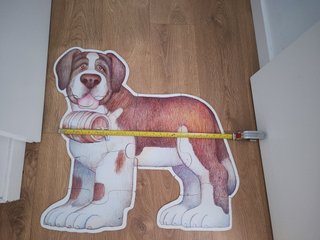 Puzzle perro grande con barril