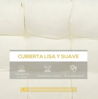 Cuscino per Panca 2 Posti Interno/Esterno Beige