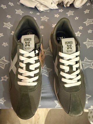 Deportivas Munich Verdes y Beige