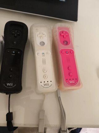 Mandos Wii Nintendo (Negro, Blanco, Rosa)