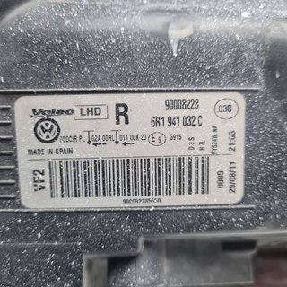 FARO DERECHO VOLKSWAGEN VOLKSWAGEN POLO (6R1) 2009-2014