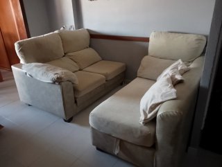 Chaiselongue convertible en 2 sofás