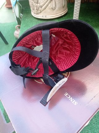 Gorro de equitación infantil negro