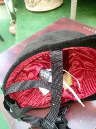 Gorro de equitación infantil negro