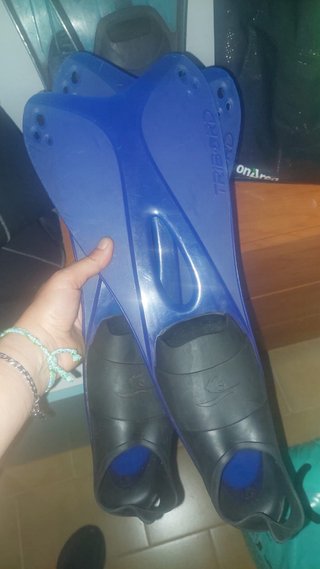 Pinne da nuoto Tribord blu/nere