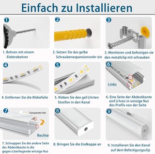 Difusor Tira LED Aluminio 3M