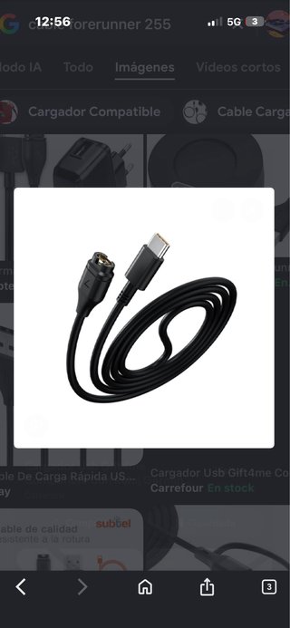 Cable de carga Garmin USB-C