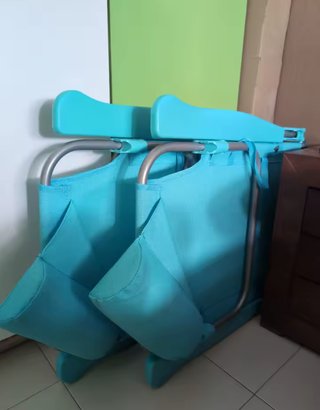 Pack 2 Sillas Playa Plegables Azul
