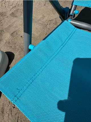 Pack 2 Sillas Playa Plegables Azul