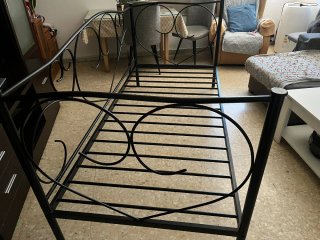 Cama Diván Forja Negra