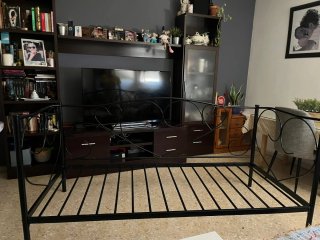 Cama Diván Forja Negra
