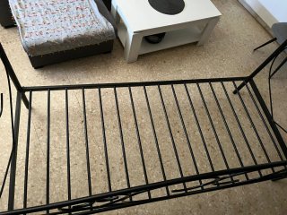 Cama Diván Forja Negra