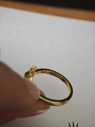 Anillo Pandora Corona Tiana Disney Dorado