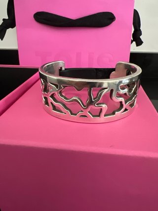 Pulsera Tous Plata con Caja y Bolsa