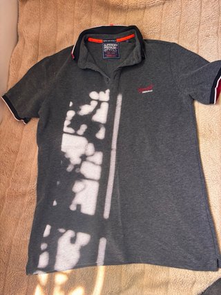 2 Polos Superdry Azul y Gris