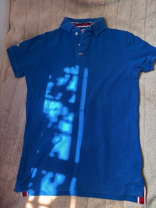 2 Polos Superdry Azul y Gris