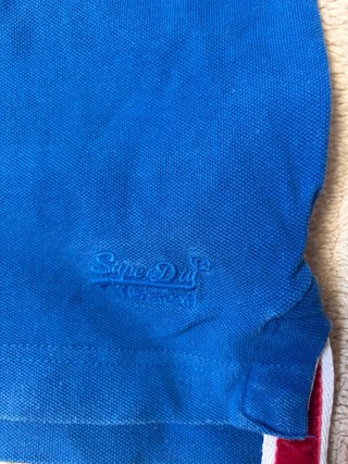 2 Polos Superdry Azul y Gris