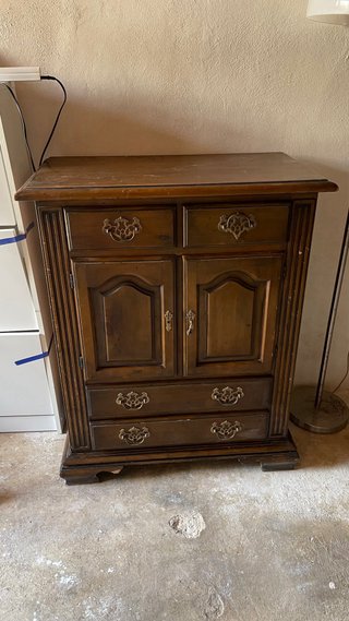 Mueble bar aparador madera antiguo