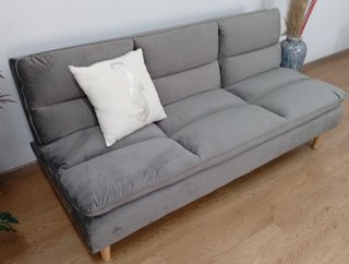 Sofá ·Cama Confort, ·Gris Oscuro. Cómodo. ¡Oferta!