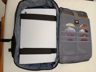 MOCHILA PS5 para Consola,Mandos, juegos y portátil