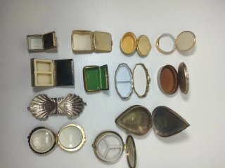 Lote 12 Cajitas Pastilleros Vintage / Antiguos