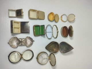 Lote 12 Cajitas Pastilleros Vintage / Antiguos