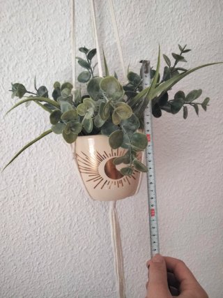Conjunto Maceta Colgante Planta Decorativa
