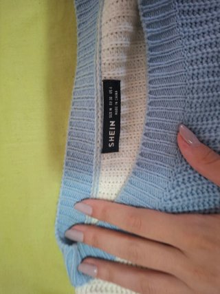 Jersey SHEIN rayas azul blanco