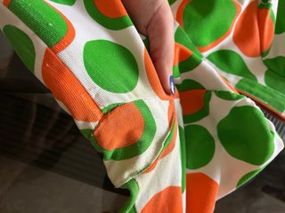 Traje Flamenca Lunares Verde Naranja