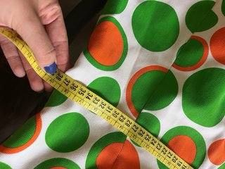 Traje Flamenca Lunares Verde Naranja