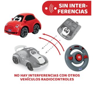 Chicco Fiat 500 RC Coche de juguete Teledirigido