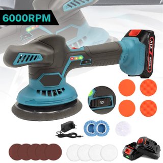 Pulidora coche 6000rpm con 2 baterias