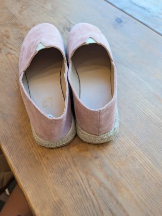 Alpargatas rosas talla 41