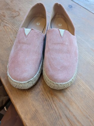 Alpargatas rosas talla 41