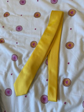 Corbata Amarilla Original Tela