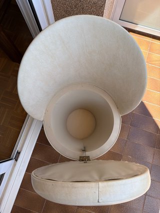 Sillón con almacenaje beige