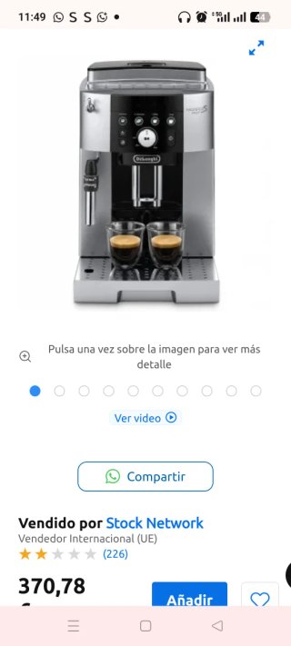 Cafetera Delonghi Magnífica S Smart