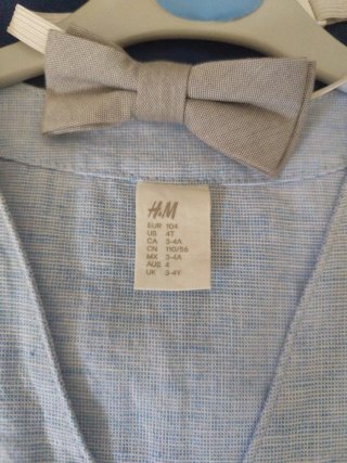 Conjunto H&M niño evento azul
