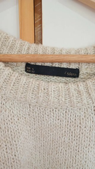 Jersey de punto beige