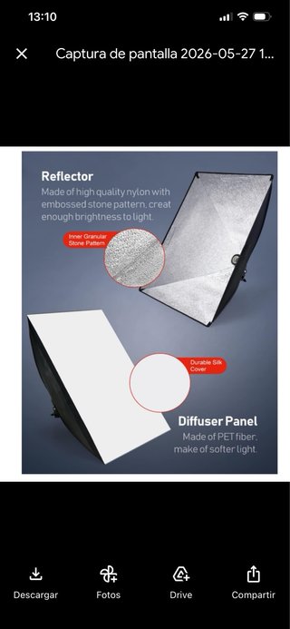 Kit Iluminación Fotografía Ajustable