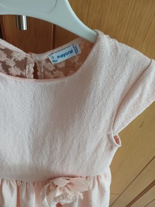 Vestido ceremonia niña rosa 7 años