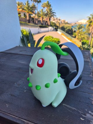 Soporte Auriculares Pokemon chikorita