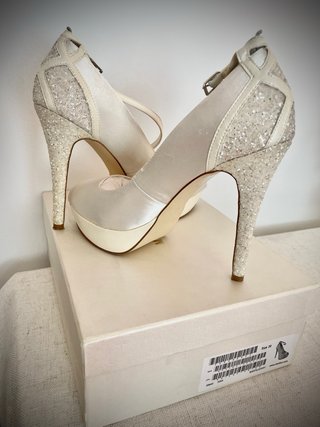 Zapatos de Novia/Fiesta Tacón Blanco